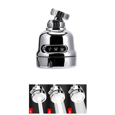 Flexible Kitchen Faucet Extender with 2/3 Modes