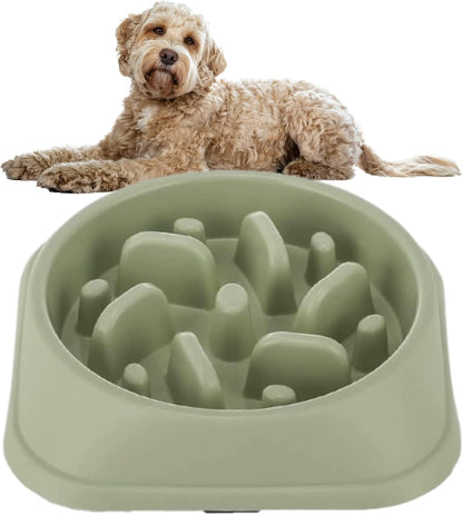 Plastic Slow Feeder Dog Bowl, Dog Bowls Prevent Choking and Overeating for Medium & Small Dogs Puzzle Pet Healthy Feeding Bowls