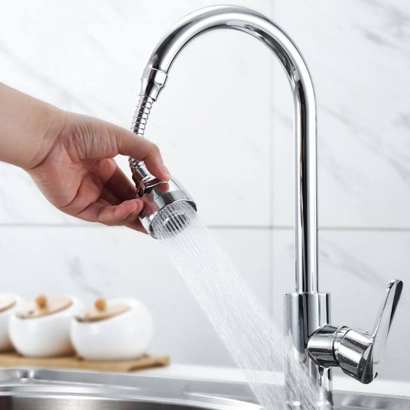 Flexible Kitchen Faucet Extender with 2/3 Modes