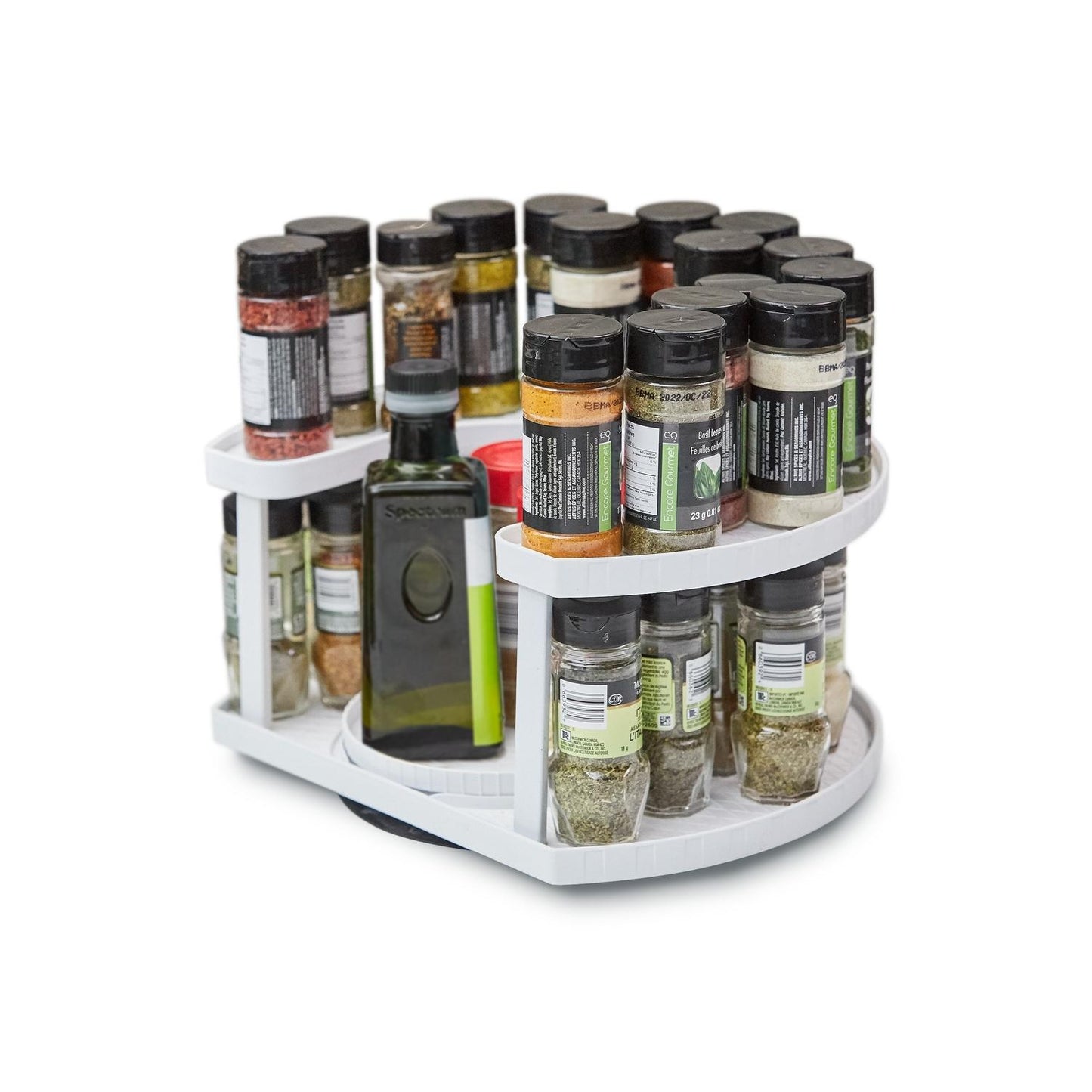 Rotating Spice Rack for 40 Spices - 33 x 25 cm